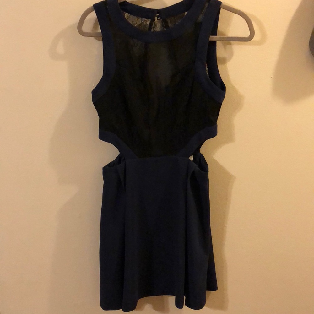 Cocktail dress with cute side cutouts